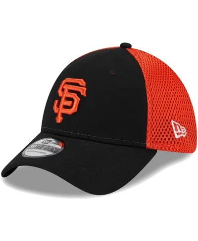NEW ERA MEN'S NEW ERA BLACK SAN FRANCISCO GIANTS TEAM NEO 39THIRTY FLEX HAT