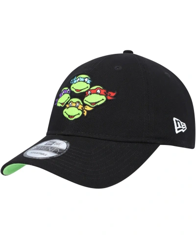 New Era Men's  Black Teenage Mutant Ninja Turtles The Group Trucker 9fifty Snapback Hat
