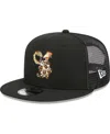 New Era Men's  Black The Wild Thornberrys Nigel Thornberry Trucker 9fifty Snapback Hat In Black
