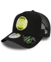 New Era Black Tottenham Hotspur Repreve E-frame Adjustable Trucker Hat In Black