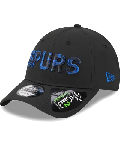 New Era Men's  Black Tottenham Hotspur Overlay 9forty Adjustable Hat