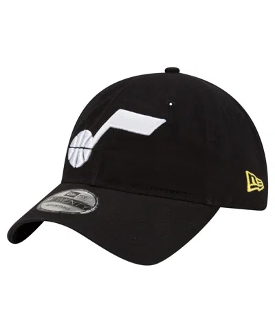 New Era Men's  Black Utah Jazz Team 2.0 9twenty Adjustable Hat