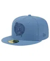NEW ERA MEN'S NEW ERA BLUE DISTRESSED BOSTON CELTICS COLOR PACK FADED TONAL 59FIFTY FITTED HAT