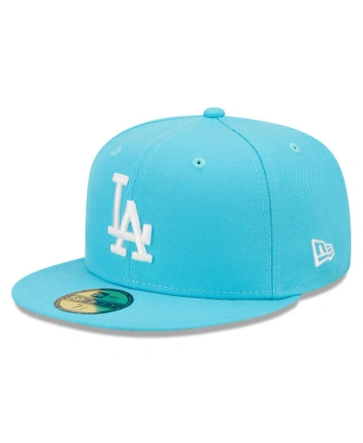 New Era Men's  Blue Los Angeles Dodgers Vice Highlighter Logo 59fifty Fitted Hat