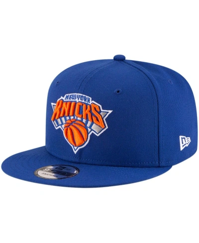 New Era Men's  Blue New York Knicks Official Team Color 9fifty Snapback Hat