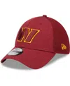 NEW ERA MEN'S NEW ERA BURGUNDY WASHINGTON COMMANDERS STRIPE 39THIRTY FLEX HAT