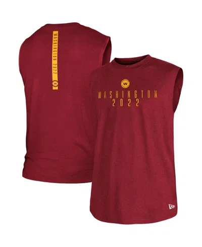 New Era Men's  Burgundy Washington Commanders Team Muscle Tank Top