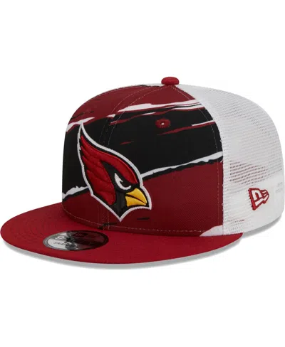 New Era Men's  Cardinal Arizona Cardinals Tear Trucker 9fifty Snapback Hat