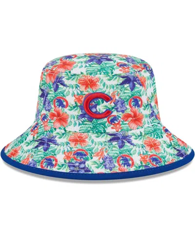 New Era Men's  Chicago Cubs Tropic Floral Bucket Hat In Royal