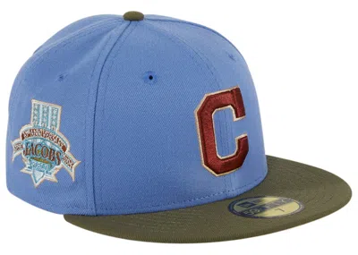 Pre-owned New Era Men's  Cleveland Indians Great Outdoors Jacobs Field Patch Hat Club Exclusive 59fifty Fitted