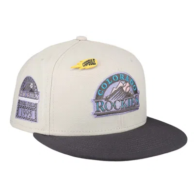 Pre-owned New Era Men's  Colorado Rockies Capsule Comet Collection 1995 Coors Field 59fifty Fitted Hat In Grey/ In Multi
