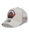 New Era Men's  Cream Atlanta United Fc Established Patch 9forty A-frame Trucker Adjustable Hat In Cream