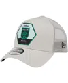 NEW ERA MEN'S NEW ERA CREAM AUSTIN FC ESTABLISHED PATCH 9FORTY A-FRAME TRUCKER ADJUSTABLE HAT