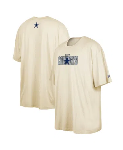 New Era Men's  Cream Dallas Cowboys 2023 Nfl Draft Big And Tall T-shirt