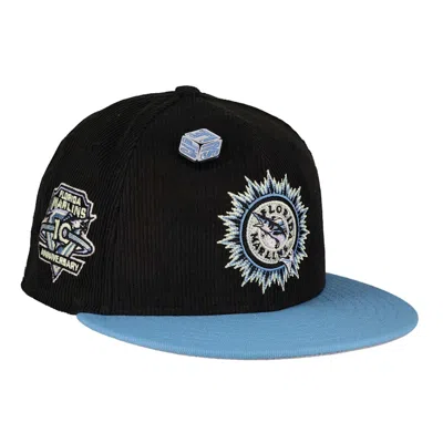 Pre-owned New Era Men's  Florida Marlins Capsule Ice Cube 10th Anniversary 59fifty Fitted Hat In Black/grey