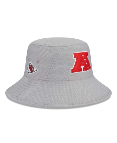 New Era Men's  Gray Kansas City Chiefs 2024 Pro Bowl Bucket Hat