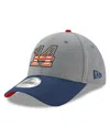 New Era Men's  Gray, Navy Chase Briscoe Salute 9forty Adjustable Hat In Gray,navy