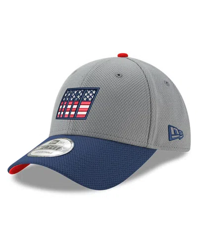 New Era Men's  Gray, Navy Nascar Salute 9forty Adjustable Hat In Gray,navy