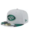 New Era Gray New York Jets Active Camo 59fifty Fitted Hat In Gray