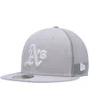 New Era Men's  Gray Oakland Athletics 2023 On-field Batting Practice 59fifty Fitted Hat In Gray