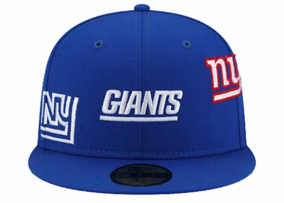 Pre-owned New Era Men's  Just Don New York Giants 59fifty Fitted Hat In Blue