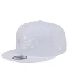 New Era Men's  Kansas City Chiefs Main White On White 9fifty Snapback Hat In White