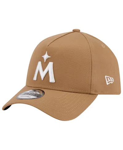 New Era Men's  Khaki Minnesota Twins A-frame 9forty Adjustable Hat