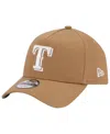 New Era Men's  Khaki Texas Rangers A-frame 9forty Adjustable Hat In Khaki