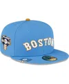 NEW ERA MEN'S NEW ERA LIGHT BLUE BOSTON RED SOX CITY FLAG 59FIFTY FITTED HAT