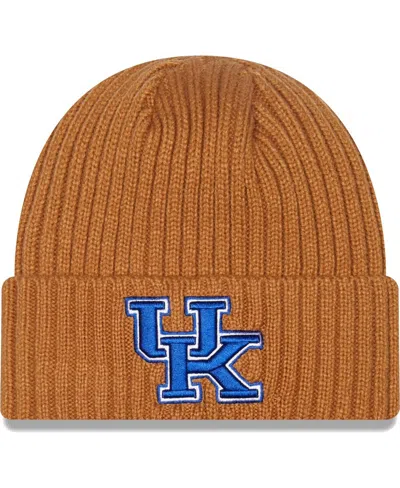 New Era Men's  Light Brown Kentucky Wildcats Core Classic Cuffed Knit Hat