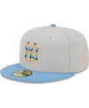 New Era Men's  Natural New York Yankees Beach Front 59fifty Fitted Hat In Natural