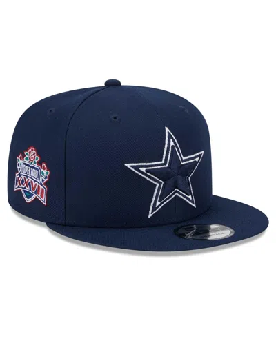 New Era Men's  Navy Dallas Cowboys Main Patch 9fifty Snapback Hat