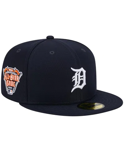 New Era Men's  Navy Detroit Tigers 2005 Mlb All-star Game Side Patch 9fifty Snapback Hat