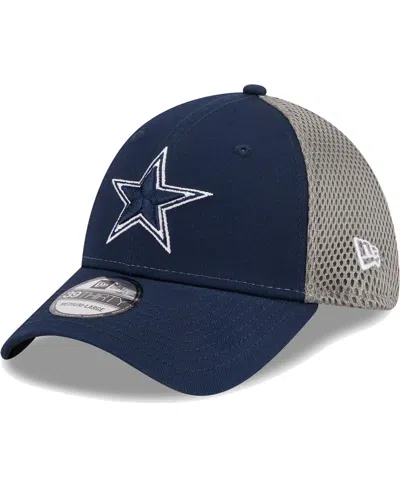 New Era Men's  Navy, Graphite Dallas Cowboys Retro Joe Main Neo 39thirty Flex Hat In Navy,graphite