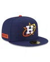 New Era Men's  Navy Houston Astros 2022 City Connect 59fifty Fitted Hat In Navy