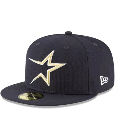 New Era Men's  Navy Houston Astros Cooperstown Collection Wool 59fifty Fitted Hat