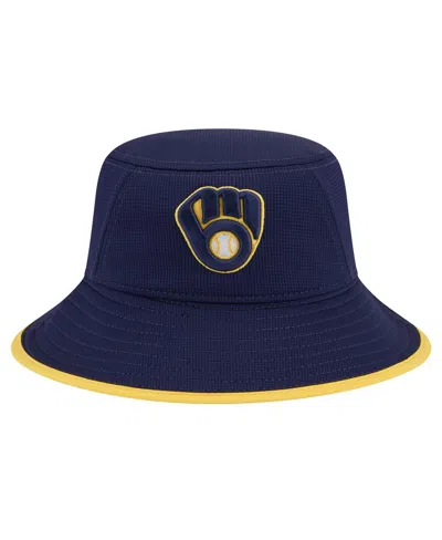 New Era Men's  Navy Milwaukee Brewers Game Day Bucket Hat