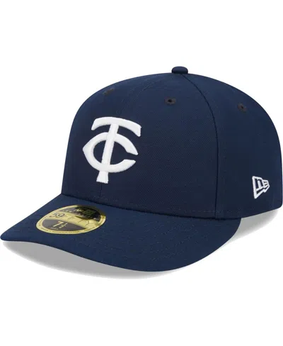 New Era Navy Minnesota Twins Oceanside Low Profile 59fifty Fitted Hat