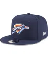 New Era Men's  Navy Oklahoma City Thunder Official Team Color 9fifty Adjustable Snapback Hat In Navy