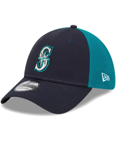 New Era Men's  Navy Seattle Mariners Team Neo 39thirty Flex Hat