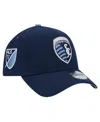 New Era Navy Sporting Kansas City 2024 Kick Off Collection 9forty A-frame Adjustable Hat In Navy