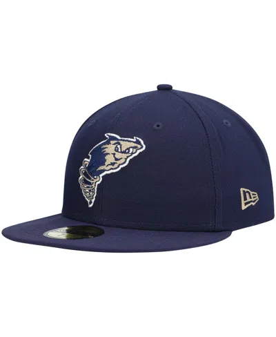 New Era Men's  Navy Tri-city Dust Devils Authentic Collection Team Home 59fifty Fitted Hat