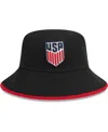 New Era Men's  Navy Usmnt Crest Bucket Hat In Navy