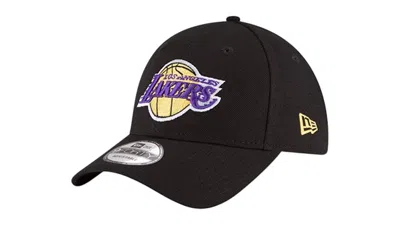 Pre-owned New Era Men's  Nba Los Angeles Lakers The League 9forty Adjustable Cap In Black