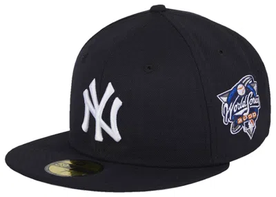 Pre-owned New Era Men's  New York Yankees 2000 World Series Patch Game 59fifty Fitted Hat In Navy Blue