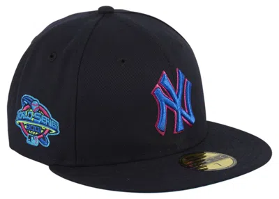Pre-owned New Era Men's  New York Yankees Cyberpunks 2001 World Series Patch Hat Club Exclusive 59fifty Fitted