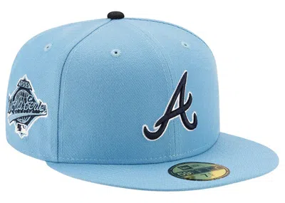 Pre-owned New Era Men's  Offset X Atlanta Braves 59fifty Fitted Hat In Blue