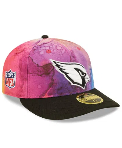 New Era Men's  Pink, Black Arizona Cardinals 2022 Nfl Crucial Catch Low Profile 59fifty Fitted Hat In Pink,black