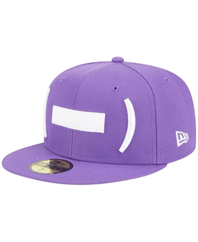 New Era Men's  Purple Winston-salem Dash Theme Nights Hyphen 59fifty Fitted Hat