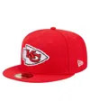 New Era Men's  Red Kansas City Chiefs Main Patch 59fifty Fitted Hat In Red
